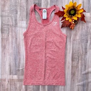 Gymshark vital seamless vest pink marl workout